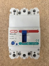 MEM MGL403 40A Triple Pole MCCB (Moulded Case Circuit Breaker)