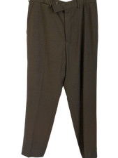 Ted Baker Endurance Wool Trousers Brown Grey Size 34 Smart Formal Pants