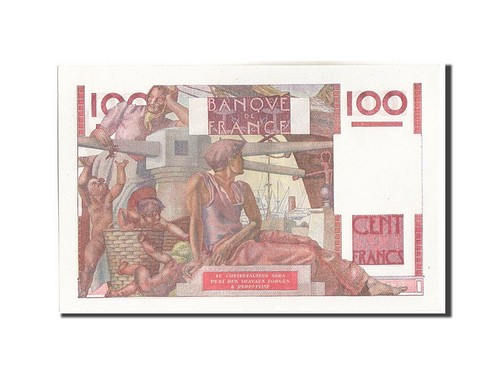 [#209780] Biljet, Frankrijk, 100 Francs, 100 F 1945-1954 ''Jeune Paysan'', 1947 - Afbeelding 2 van 2