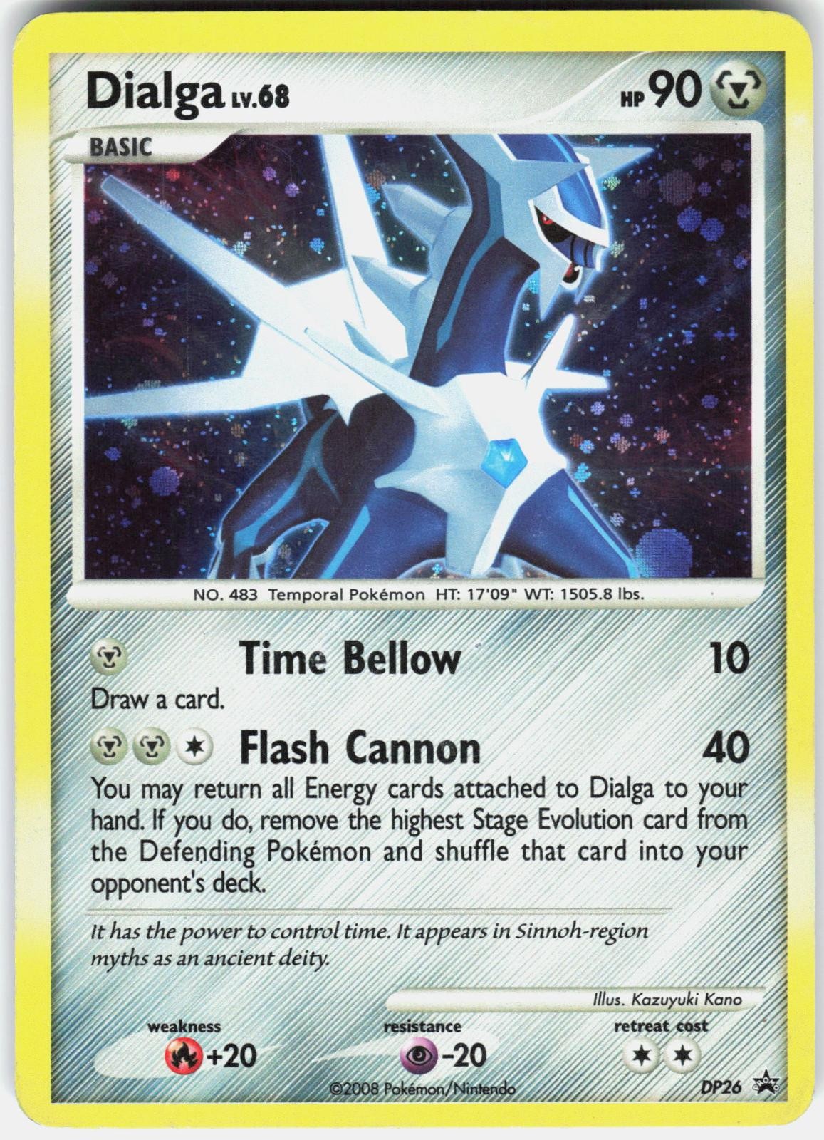 Pokemon Dialga DP26 Holo Promo Diamond and Pearl Promos Pokemon Near Mint