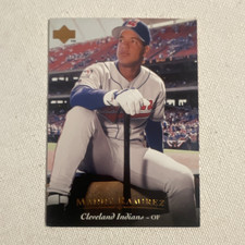 Upper Deck 1995 Manny Ramirez Cleveland Indians #97 Rookie Baseball Card. rookie card picture