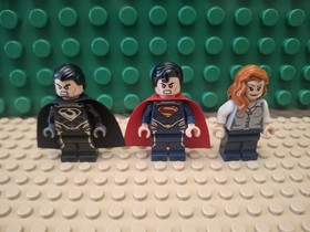Lego 76009 Superman Black Zero Escape Minifigures ONLY