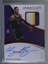 2017-18 Panini Immaculate Rookie Red 18/25 Kyle Kuzma #117 Patch Auto 1j6