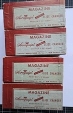 Vtg AIREQUIPT Slide Tray Magazines 4 Empty Some Missing Slide Sleeves