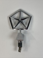 Vintage Chrysler Dodge Pentastar Hood Emblem Ornament Complete Mopar