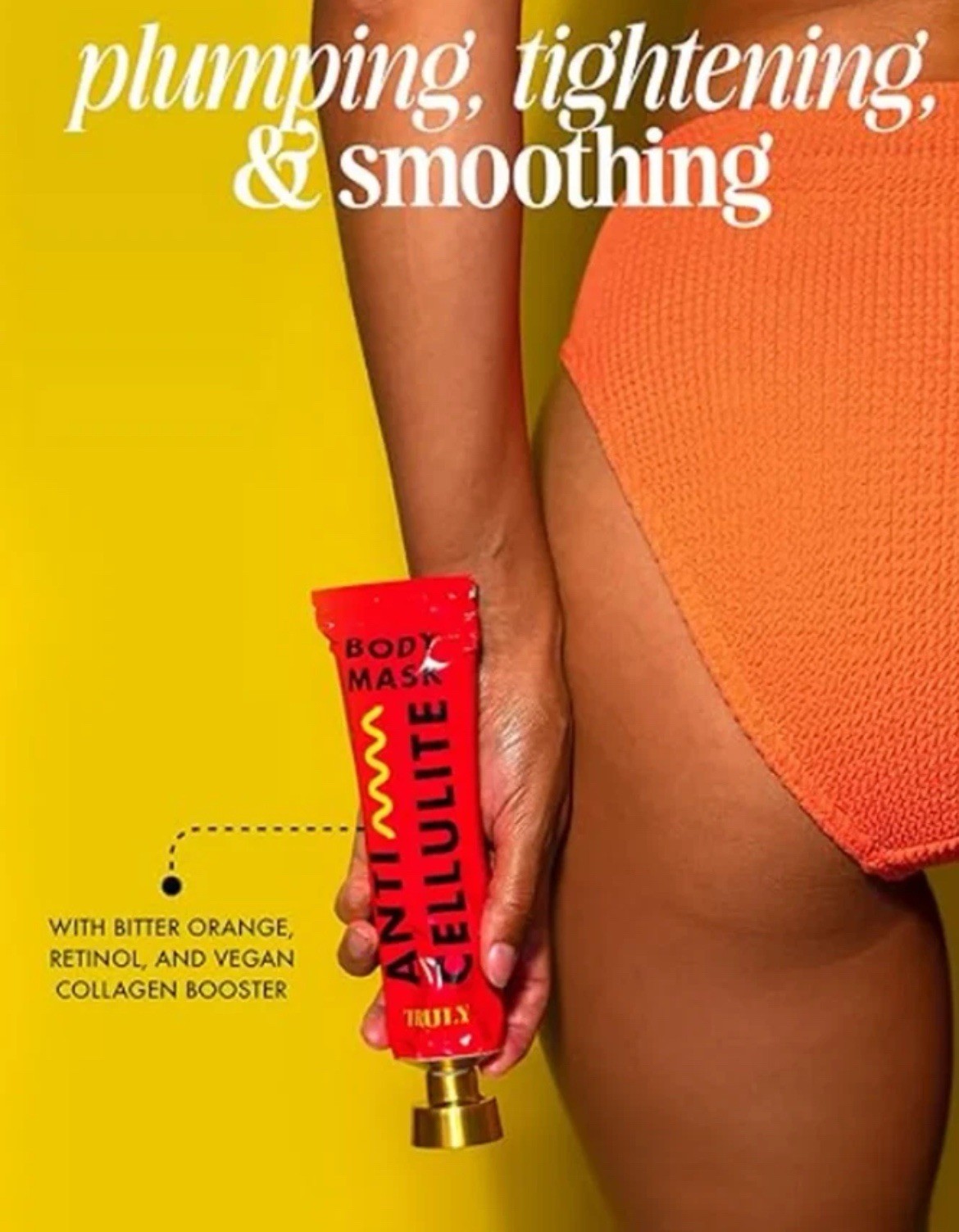 TRULY Body Mask Anti Cellulite 150 ml 5 oz SEALED retinol vegan collagen