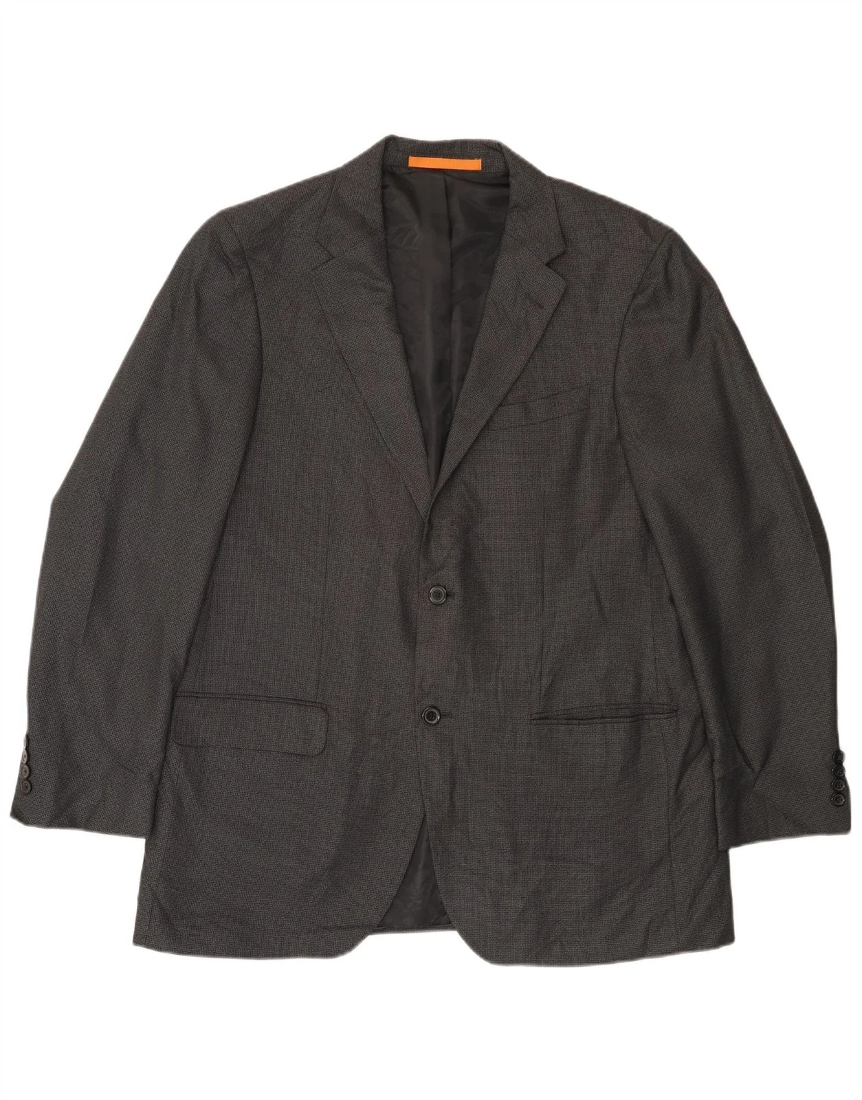 DOCKERS Mens 2 Button Blazer Jacket UK 42 XL Grey Polyester DY01