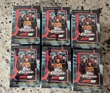 6X 2025 Topps Chrome Formula 1 F1 Factory Sealed Value Blaster Box. 6 BOX LOT!!!