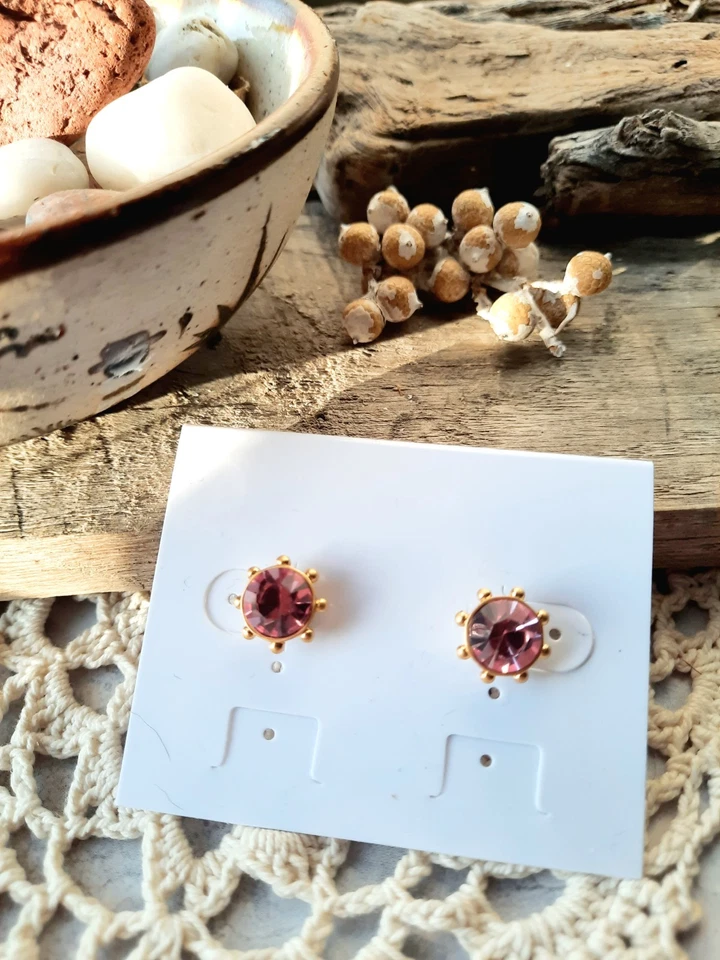 Aretes Kate Spade Flying Colors Cristal Rosa Foto 4 de 4