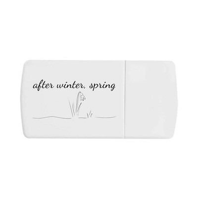 Pillendose ''Nach dem Winter, Frühling'' mit Tablettenteiler (PI00040148)