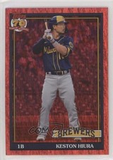 2021 Topps Archives 1991 Topps Red Hot Foil 23/50 Keston Hiura #184 uk2