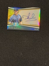 2012 Bowman Platinum Prospects Gold Refractor #AP-DM Dillon Maples Auto /50 Cubs
