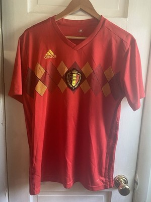 Adidas 2018 Belgium Jersey Shirt Red (Size Large)