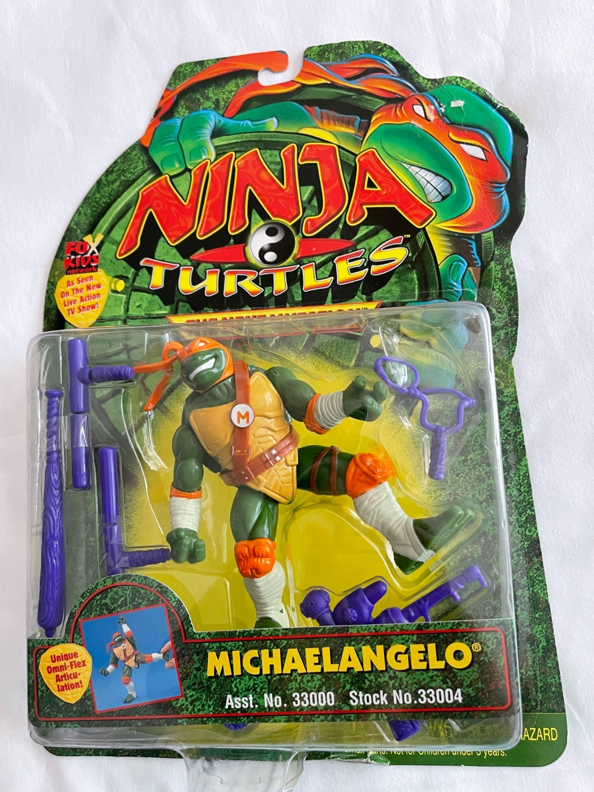 1997 TMNT The Next Mutation Ninja Turtles Figure Michelangelo