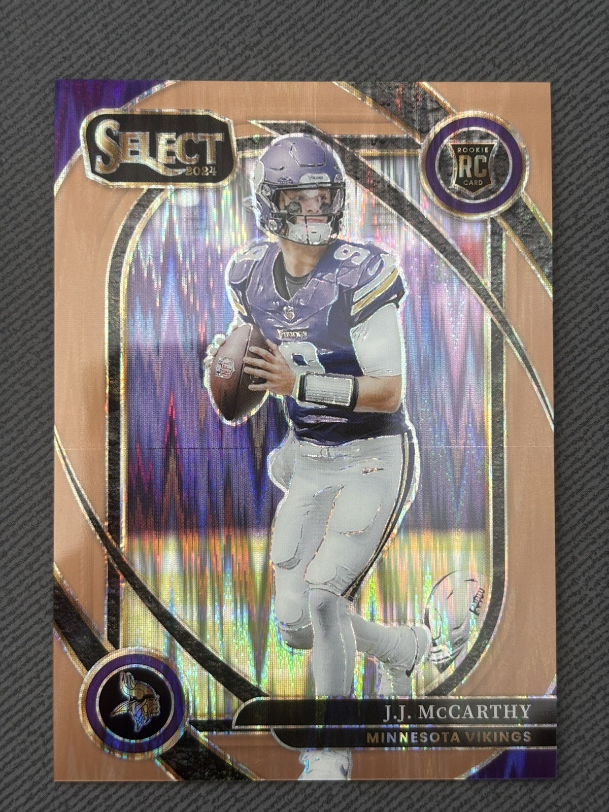 2024-25 Select Football J.J. McCarthy Club Level Copper Prizm /299