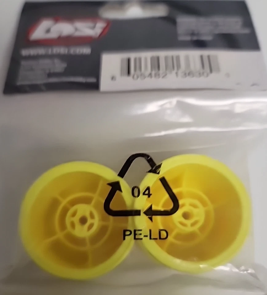 LOSI LOSB1160 REAR WHEELS (PAIR) YELLOW - Image 2 of 3