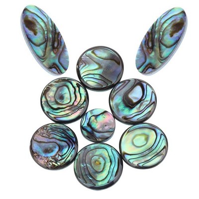 9pcs Sax Abalone Shell Key Buttons Saxophone Button for blue,green,grey 
