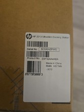 HP 2013 UltraSlim Docking Station D9Y32AA Open Box w/ Power Adapter Manual