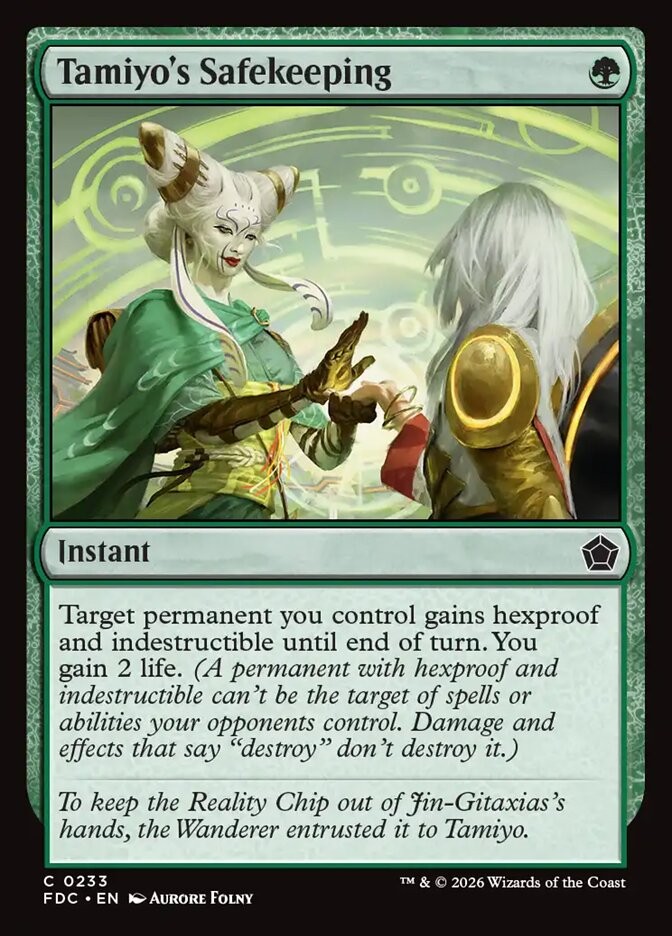 Tamiyo's Safekeeping 233 NM Foundations Commander MTG T