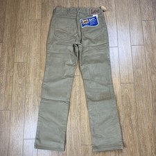 Vtg Lee Pants Men 32x32 Fits 31x32 Tan Corduroy Straight USA New Deadstock