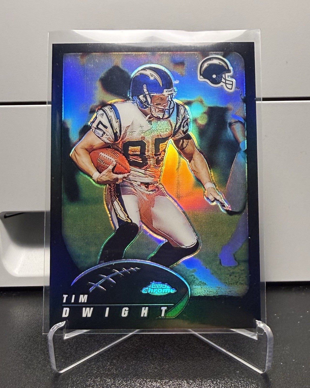 2002 Topps Chrome Black Refractor Tim Dwight /599 #101  Chargers