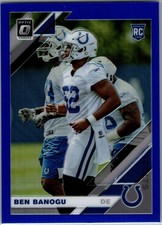 2019 Donruss Optic #124 Ben Banogu Blue #/150