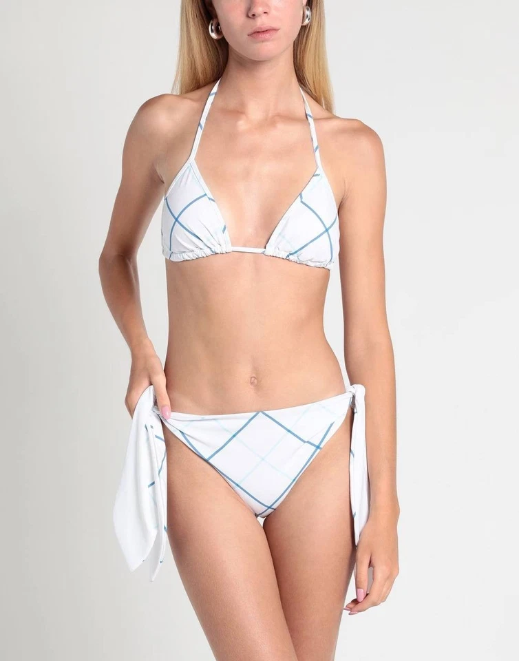 Bikini Burberry blanco para mujer talla M nuevo con etiquetas $590 - Traje de baño de diseñador de lujo Foto 2 de 4