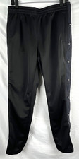 NEW NWOT Old Navy Black Snap Leg Polyester Track Pants S