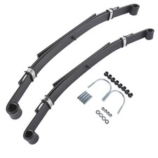 Golf Cart Heavy Duty 3-Leaf Rear Spring Kit Steel for Club Car DS 1982-Up Black