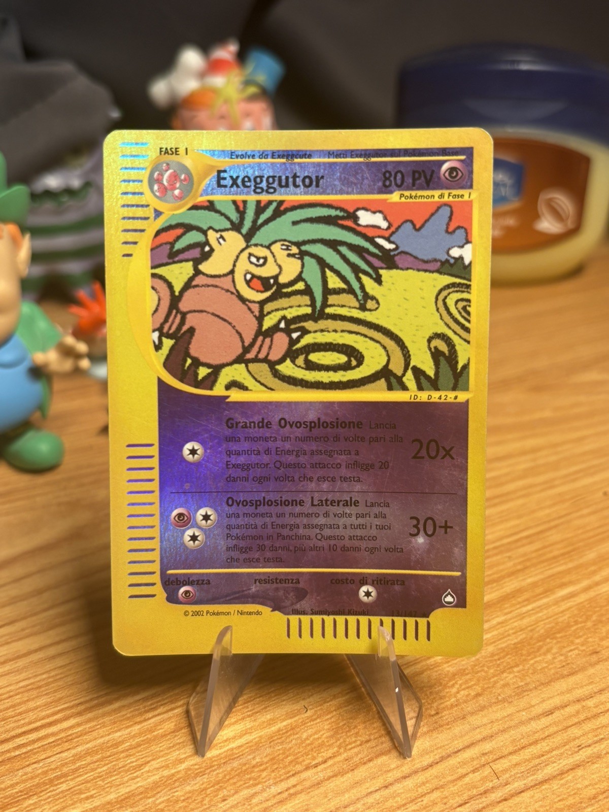Exeggutor - 13/147 - Pokemon Aquapolis Reverse Holo Rare Card LP- PORTUGUESE