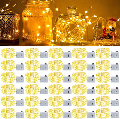 Batteriebetriebene LED Lichterkette - 2M 20 LED Mini Lichter mit drei Partymodi,