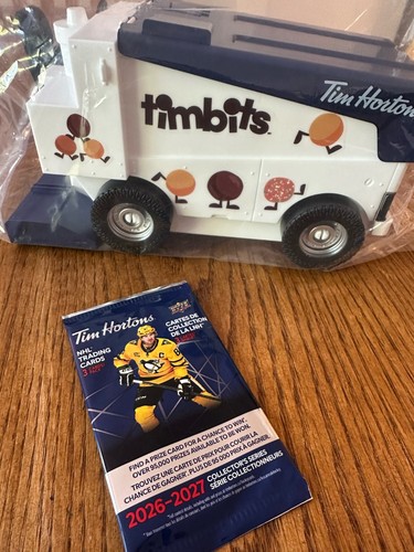 Tim Hortons Timbits Zamboni Toy + 2026-27 Upper Deck NHL Hockey Card Pack Sealed