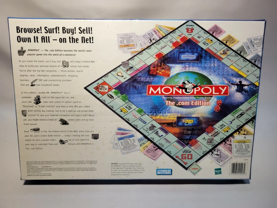 Monopoly The .Com Edition Board Game Brand NEW Sealed - Image 2 of 2