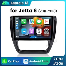 For VW Jetta 6 2011-2018 Android 13 Carplay 10'' Car Radio GPS Navi WiFi FM SWC