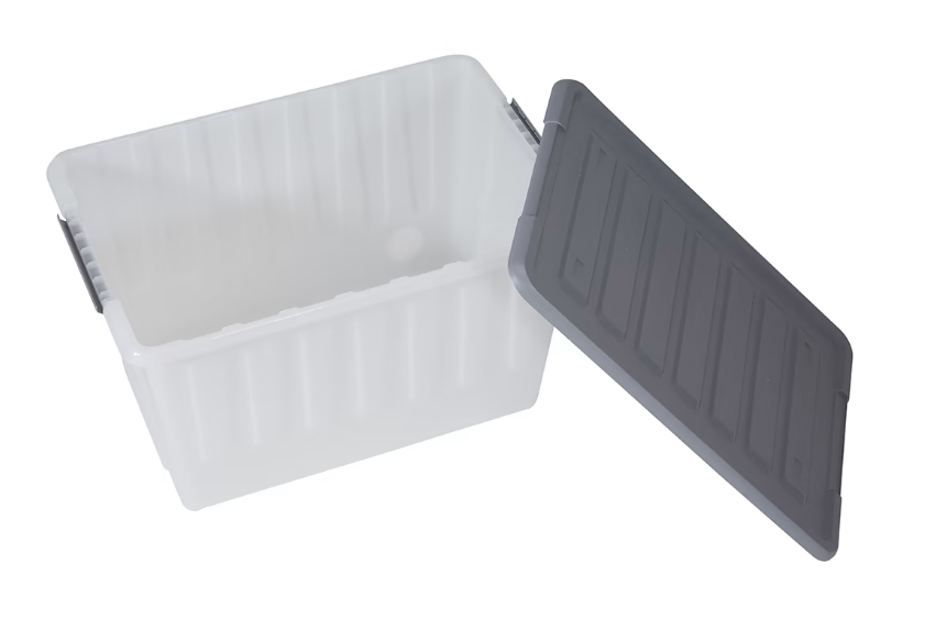 52L Large Moveable Storage Box Heavy Plastic Tub Storage Box Large