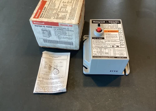 NEW OEM HONEYWELL R8184G-4009 Protectorelay Oil Burner Control 45 Second