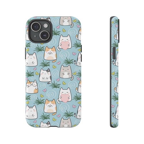 Cute Cat Phone Case, Kawaii Cat Lovers Mobile Cover - 第 51/277 張圖片