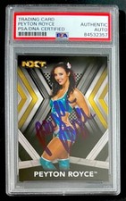 Peyton Royce Signed 2017 Topps WWE NXT Roster Trading Card #23 PSA DNA Slabbed