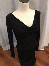 Woman’s FOREVER 21 Little Black Dress LBD Small Long sleeve  All occasion Fitted