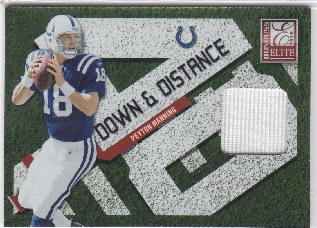 2010 Elite Down & Distance Jersey /299 Peyton Manning Colts Free Shipping!