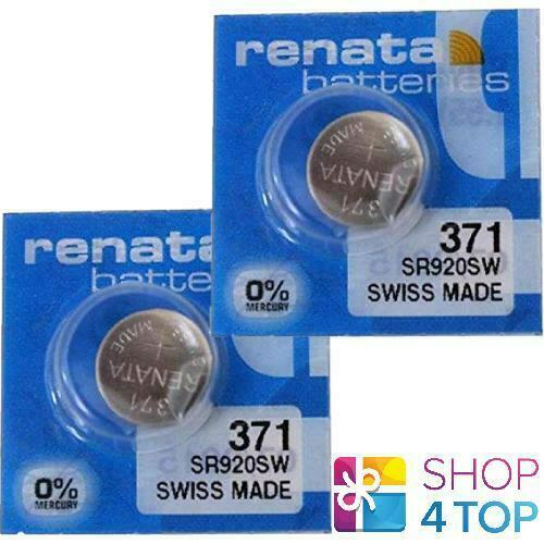2 RENATA 371 SR920SW BATTERIES SILVER 1.55V WATCH SWISS MADE EXP 2024 NEW  785618314830 | eBay