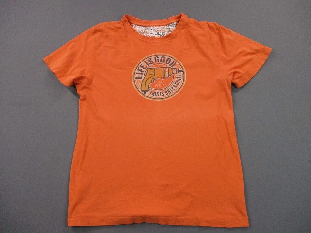 Orange graphic sale tee men