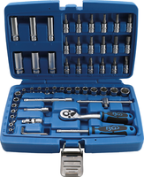 "Bgs 1/4\" Knarrenkasten 53X SteckschlüSsel Nuss Kasten NüSse Knarre Bits Torx Usw"