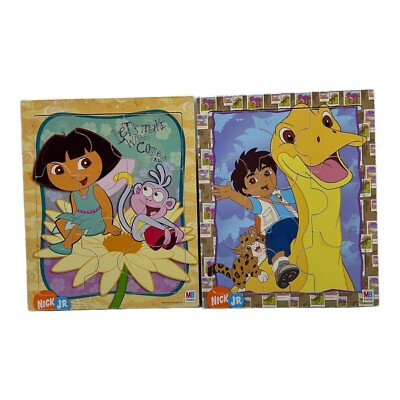 Dora The Explorer & Boots the Monkey 9 Piece Puzzle MB Nick Jr