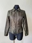 ANNE FONTAINE ladies jacket size 2 / S made in France jacket dark green Paris