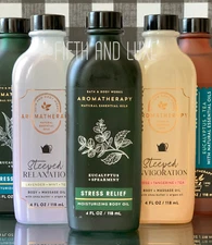 Bath & and Body Works~AROMATHERAPY BODY OIL~4 oz~YOU PICK