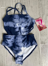 Kanu Surf Girls Size 6 Sporty Cutout Beachy 1 Piece Swimsuit