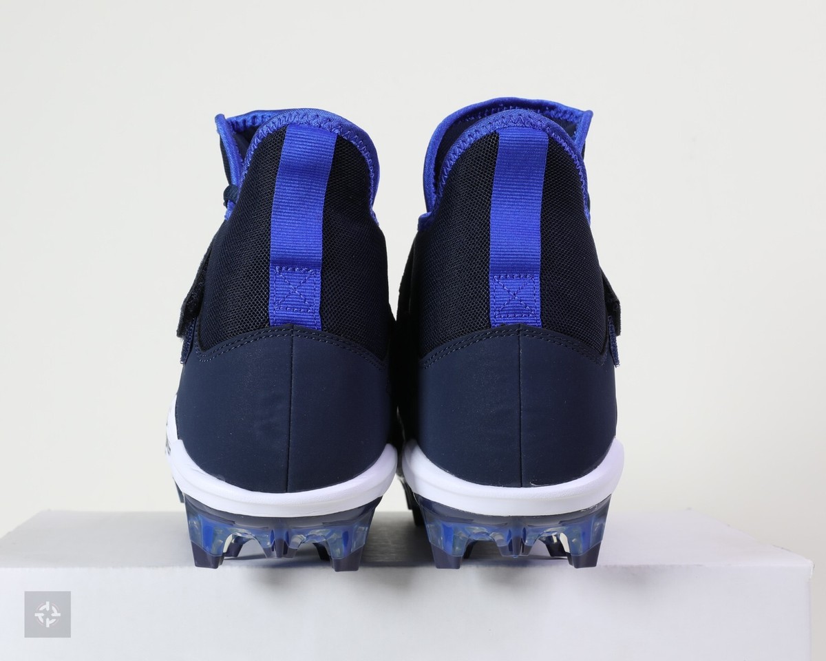 Nike Alpha Menace Pro 2 Navy Blue Football Cleats Men's Size 11.5