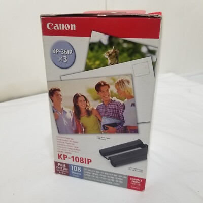 Cannon KP-1081P Contact Photo 108 sheets 3 color cassette sealed box FAST SHIP