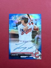 2017 Bowman Chrome #CPA-LI Logan Ice Prospect Autographs Blue Mojo /150